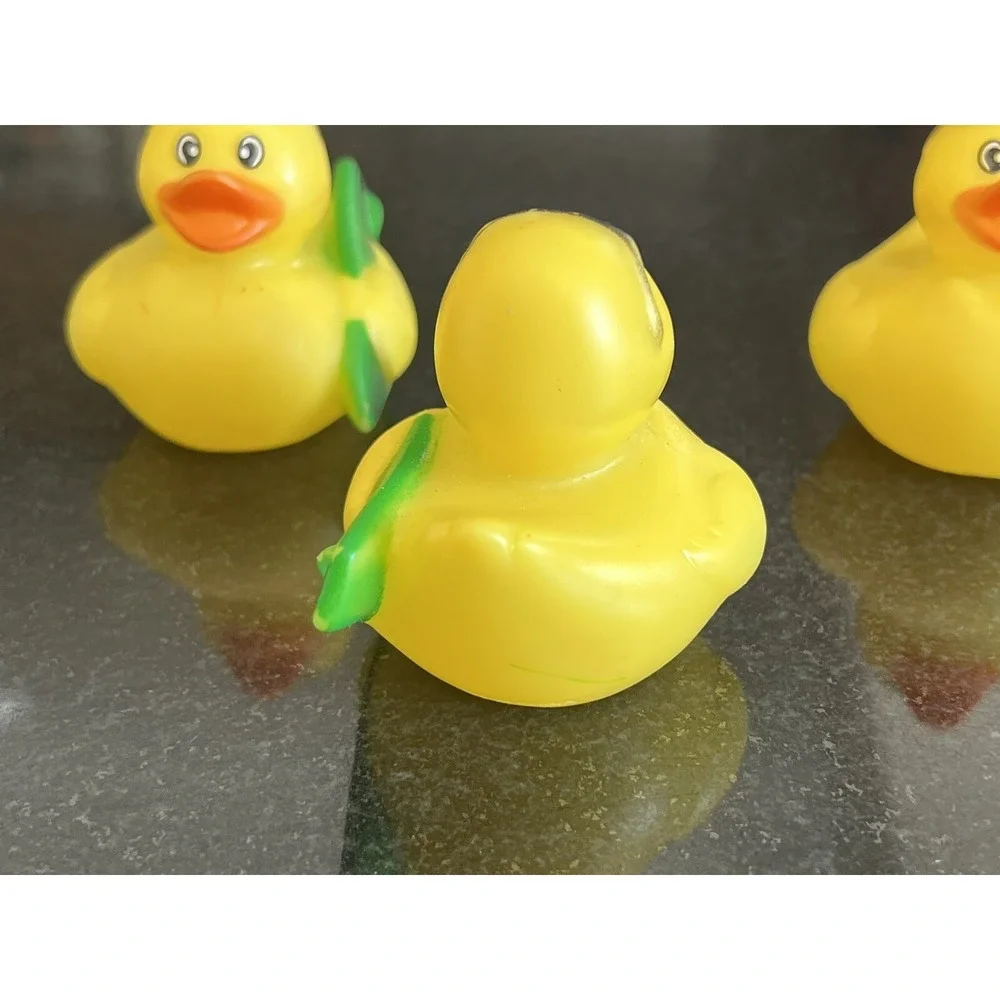 SURFER DUCKIE - Lot of 3 Rubber‎ Ducky Toy Ducks With Sunglasses & Surfboard 2